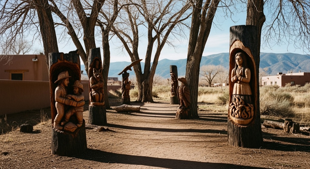 Pueblo Montaño Chainsaw Sculpture Garden