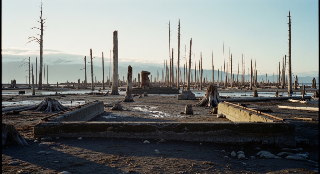 Portage Ghost Town (the town the 1964 quake sank)