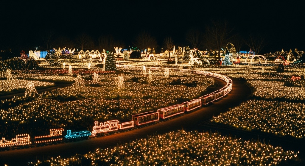 Winter Garden aGlow at Idaho Botanical Garden