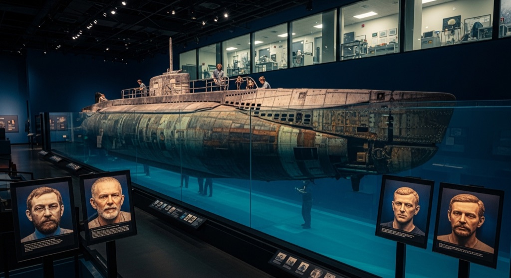 H.L. Hunley Submarine (Warren Lasch Conservation Center)