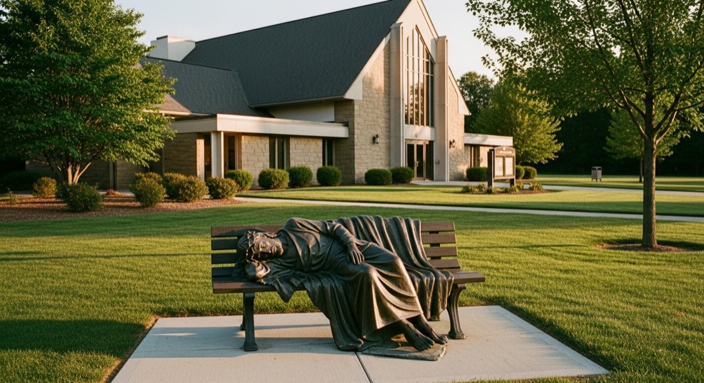 Homeless Jesus Statue