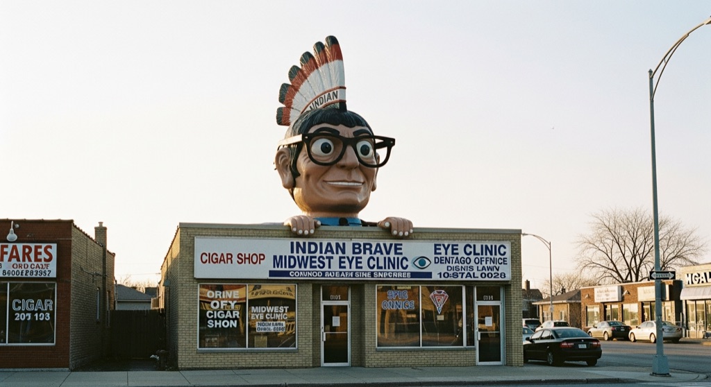 Eye Care Indian (Muffler Man)