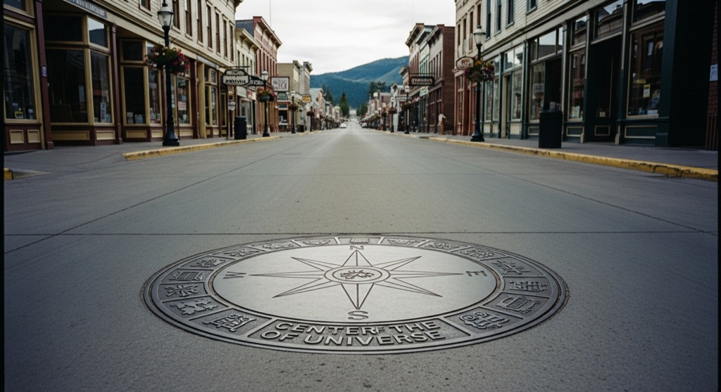 Center of the Universe Manhole Cover