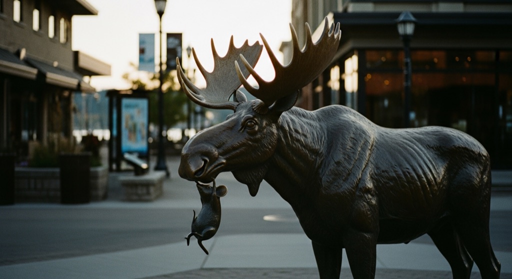 Mudgy & Millie Bronze Moose Trail