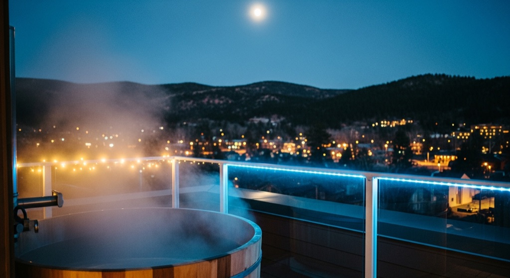 SunWater Spa — Cedar Tubs & Full-Moon Soak