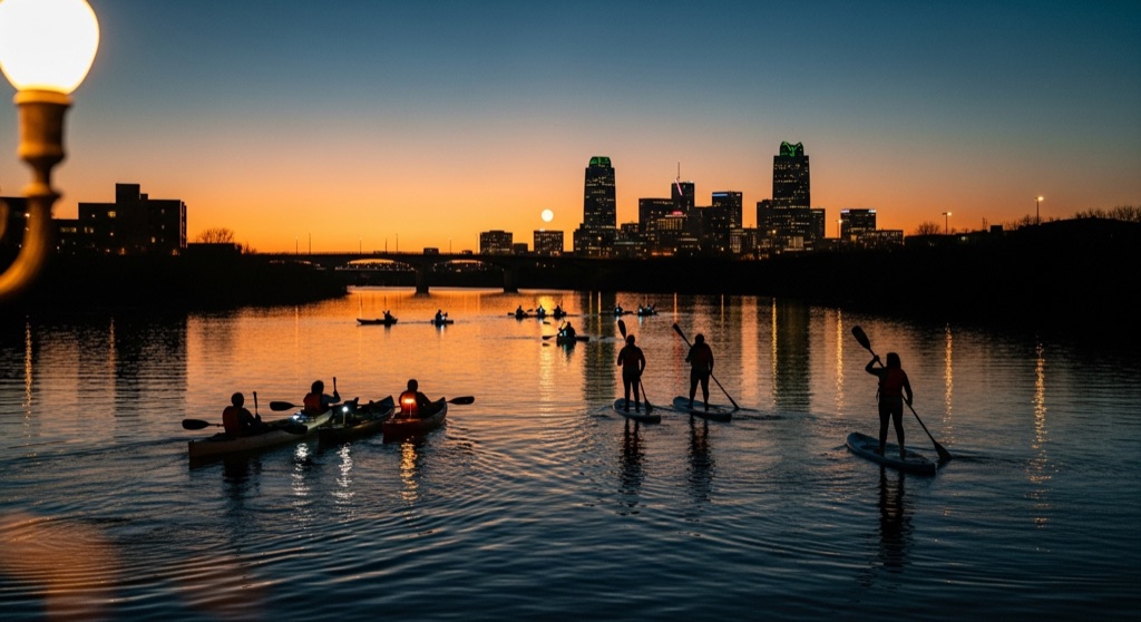 Full Moon Paddle on the Trinity River (TC Paddlesports)