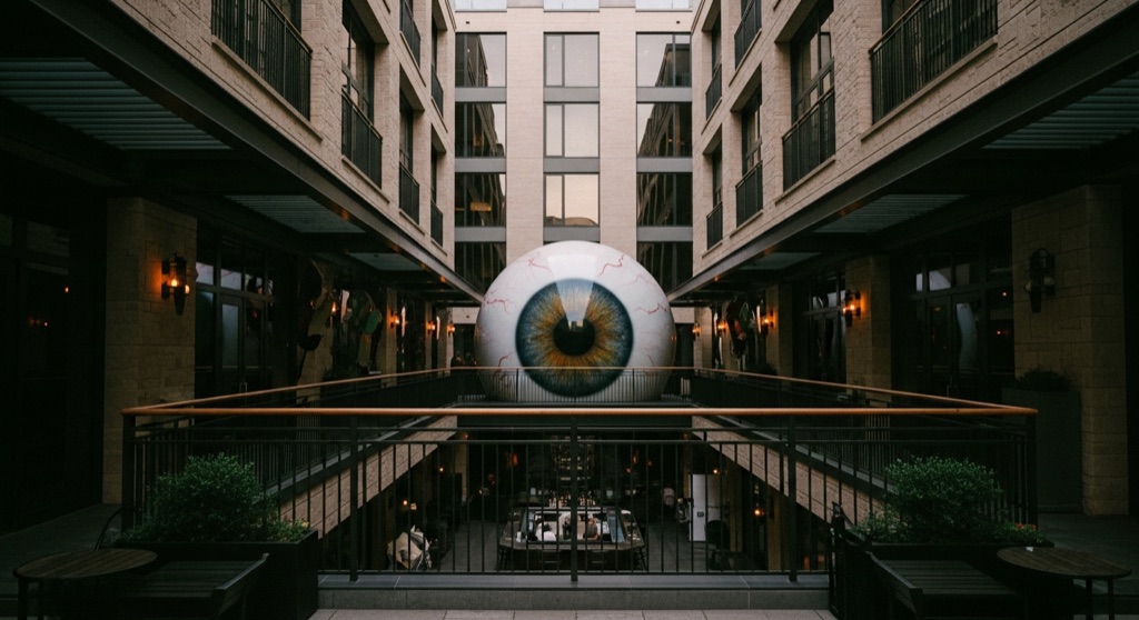 Giant Eye Sculpture (Joule Hotel)