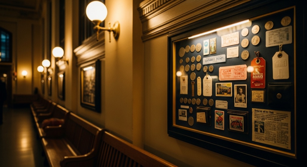 Crawford Hotel Lost & Found Wall
