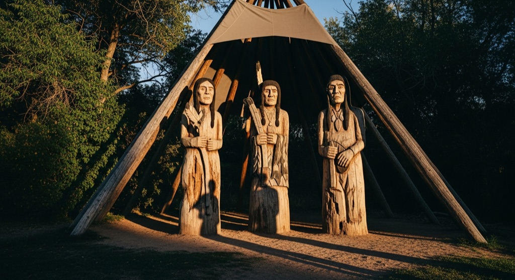 Niwot Tree Carvings (Eddie Running Wolf)