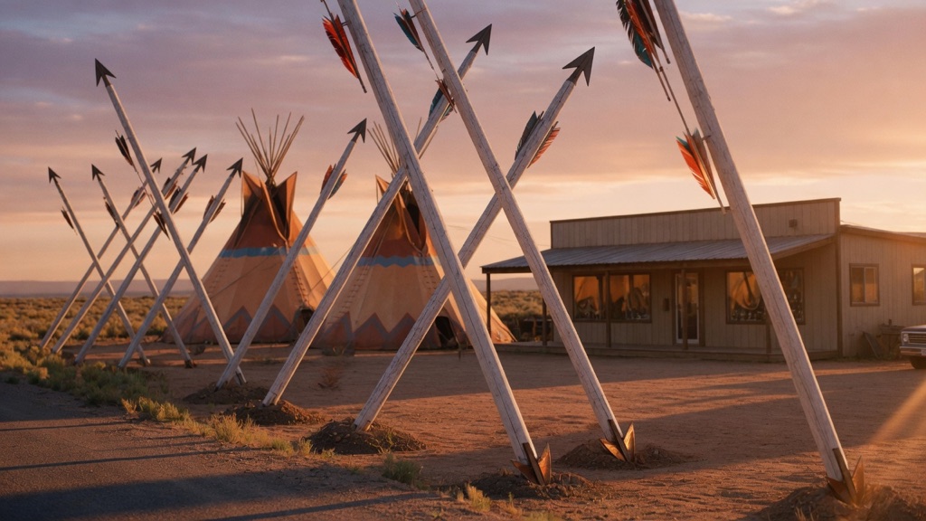 Giant Arrows at the Hogan Trading Post