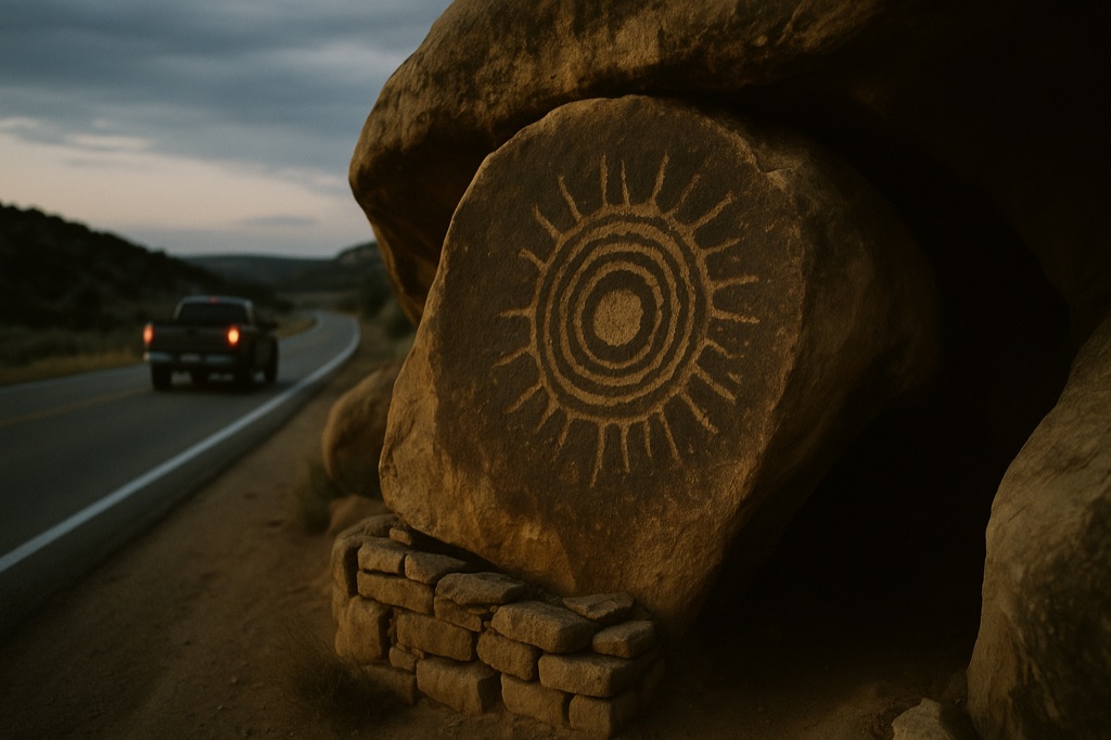 McElmo Canyon Roadside Boulder Petroglyphs