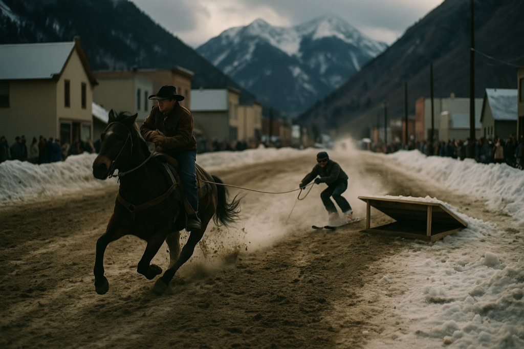 Silverton Skijoring on Blair Street