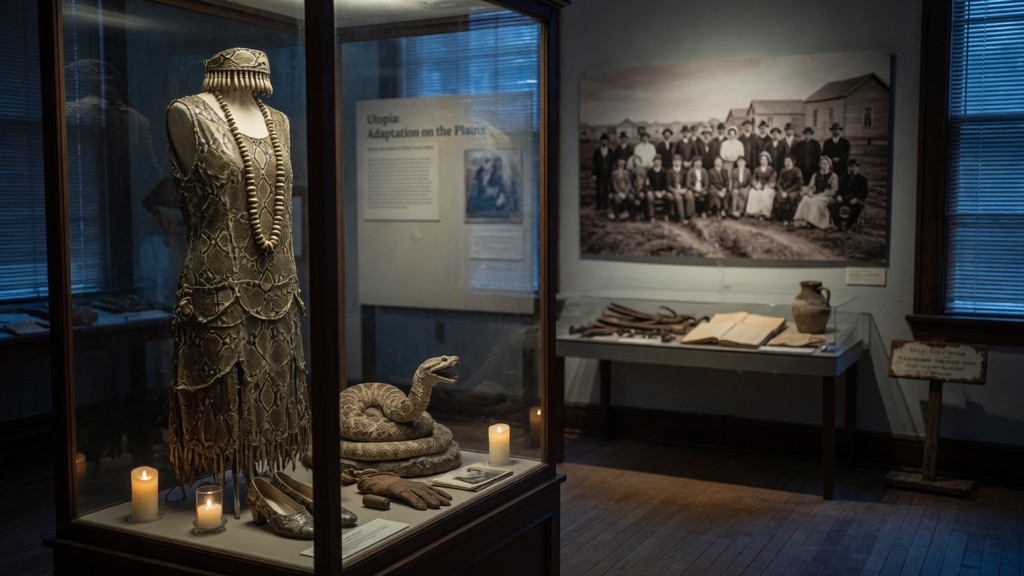 Greeley History Museum — Rattlesnake Kate's Snakeskin Collection