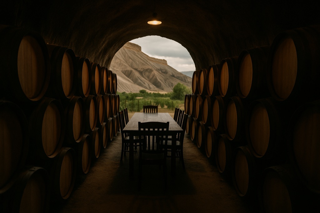 Colterris Winery Barrel Cave