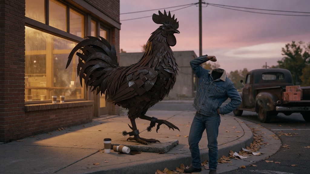 Mike the Headless Chicken Sculpture