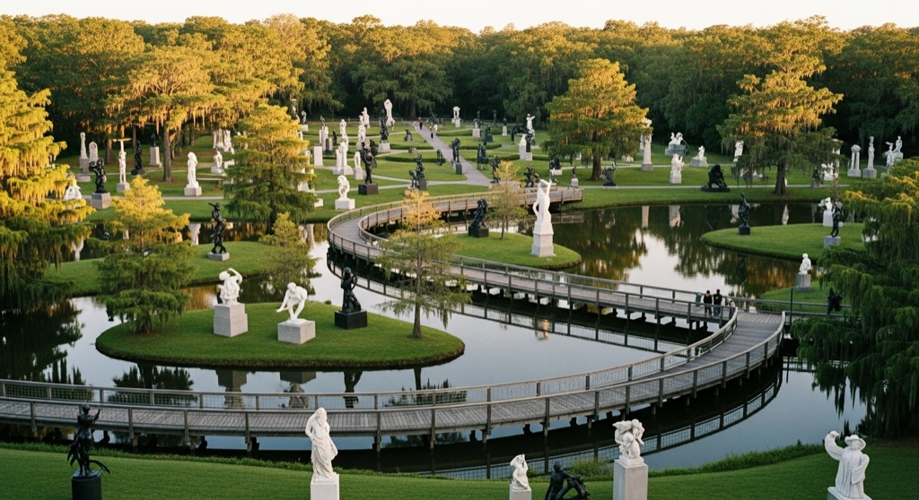 The Sydney and Walda Besthoff Sculpture Garden at NOMA