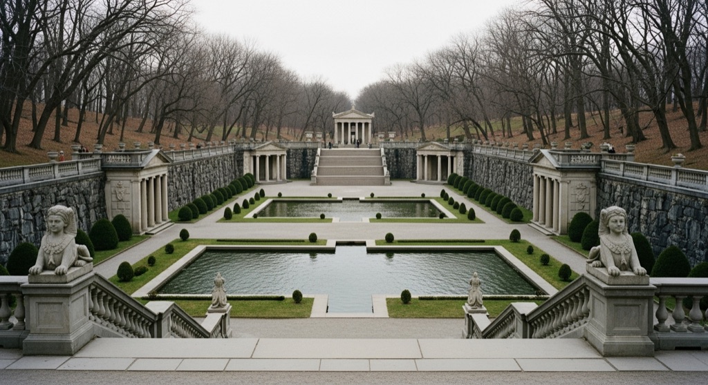 Untermyer Gardens (Walled Persian Garden & Vista)