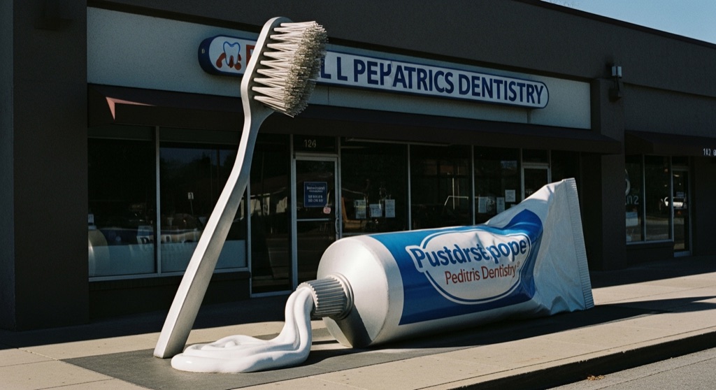 Big Toothbrush and Toothpaste