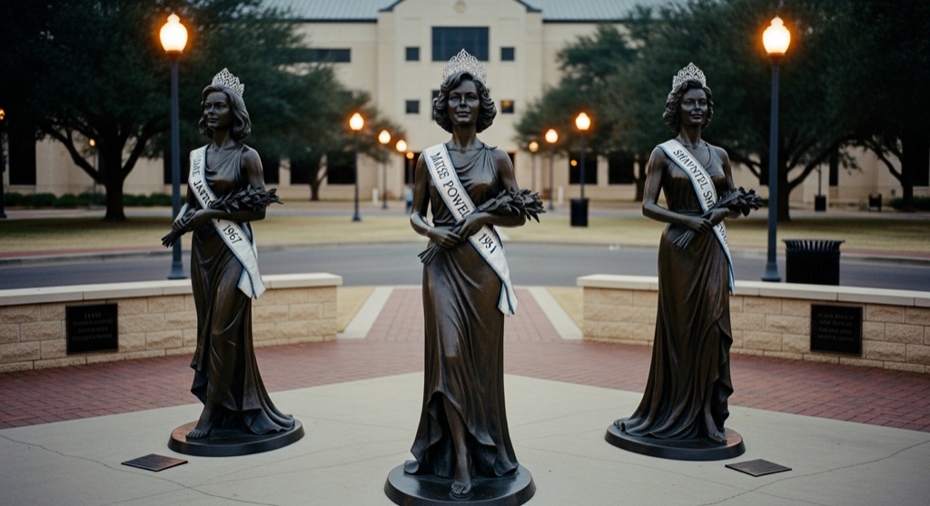 Miss America Statues at Oklahoma City University
