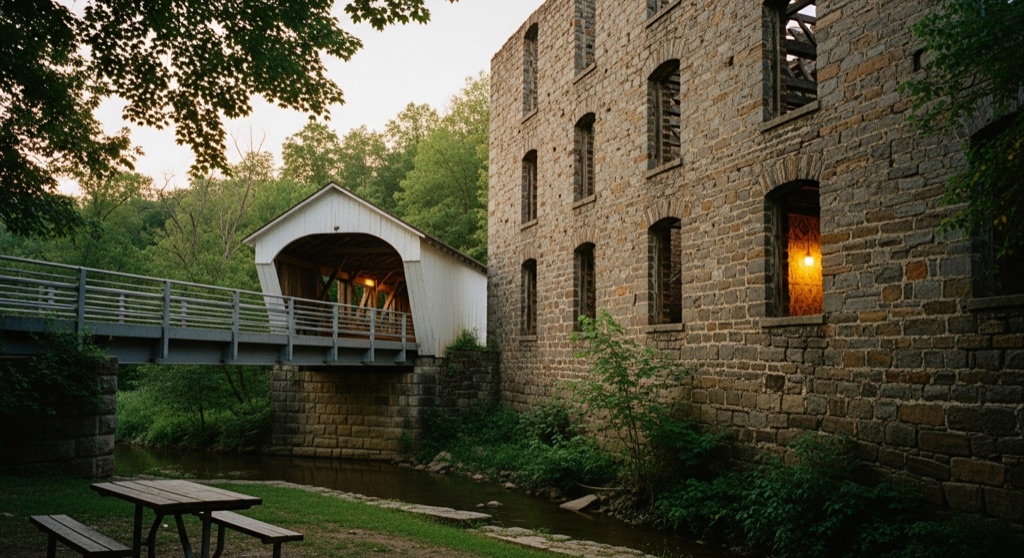 Scott's Mill Bridge ruins
