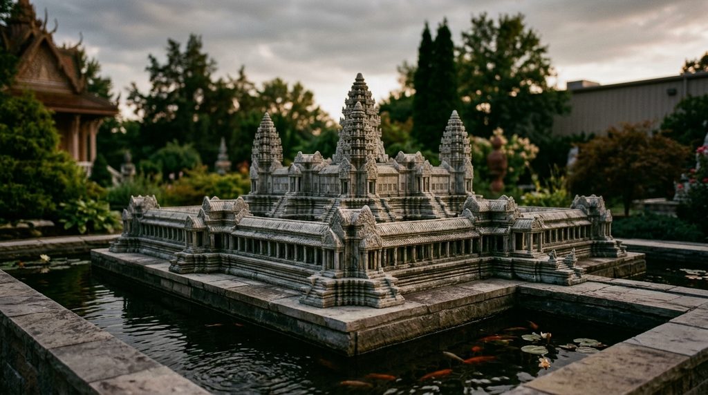 Angkor Wat Replica at Wat Dhamagosnaram