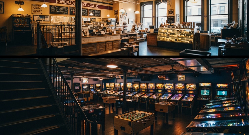 Bite Me Cake Company / Flip A Coin Arcade Bar