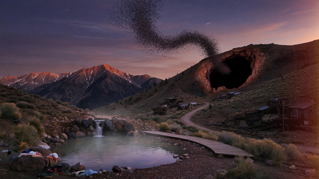 Valley View Hot Springs & Orient Mine Bat Flight