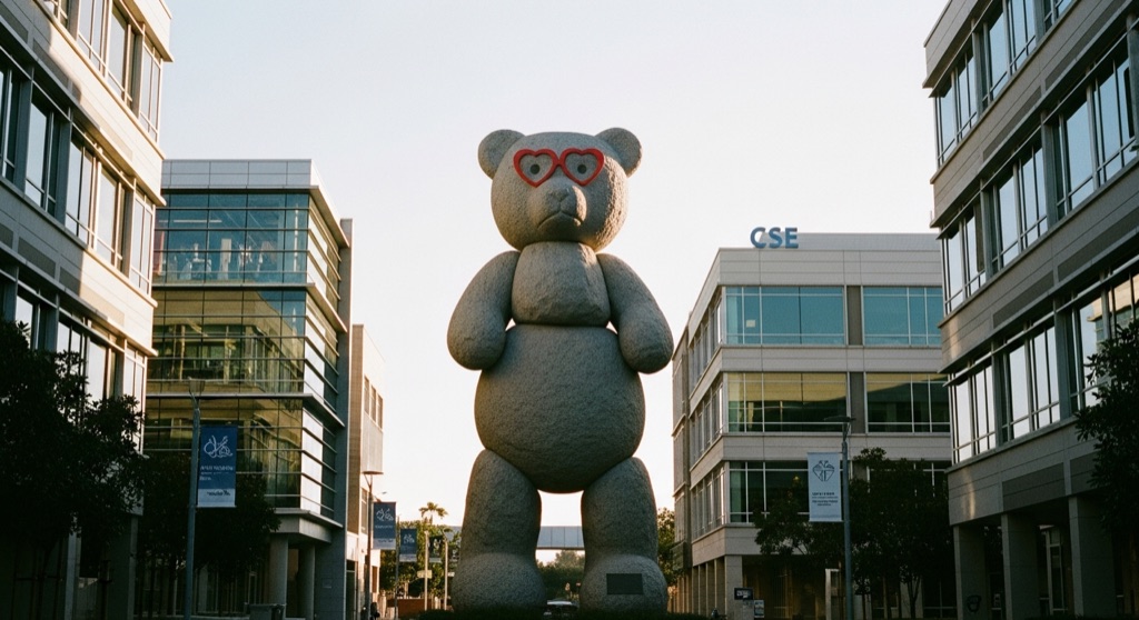 "Bear" by Tim Hawkinson (Stuart Collection, UCSD)