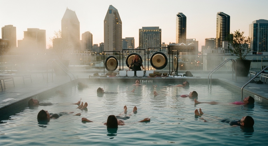 Floating Sound Bath at Spa Pendry