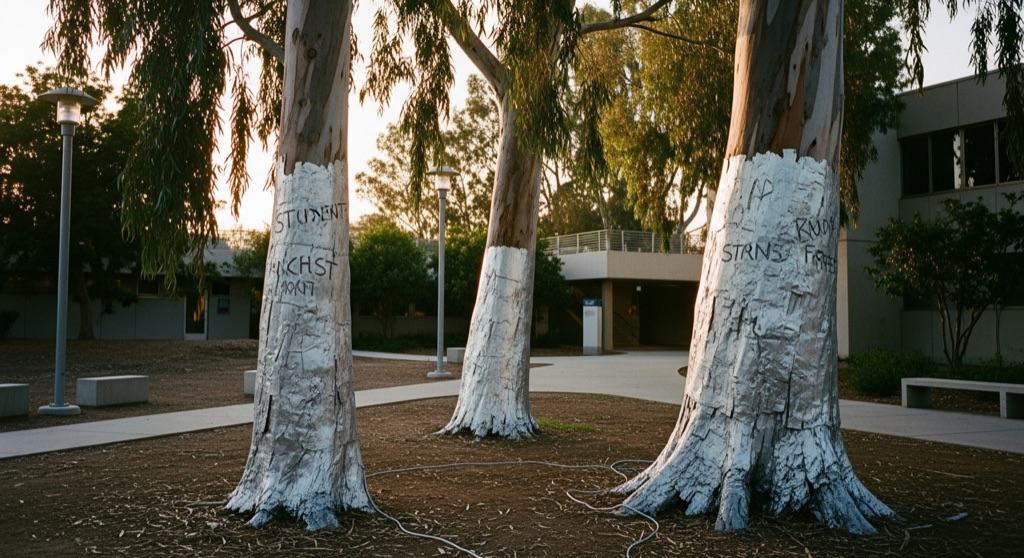 "Trees" by Terry Allen (Stuart Collection, UCSD)