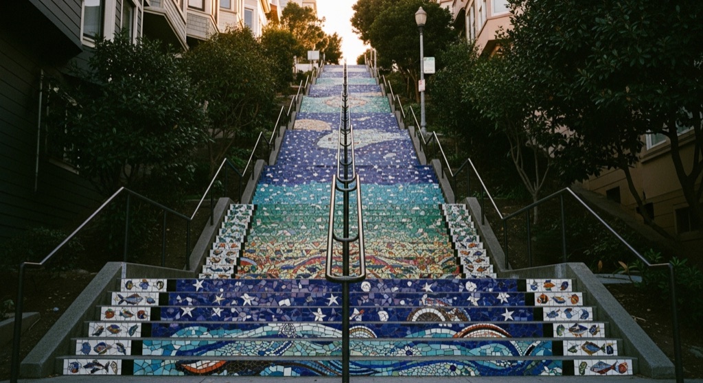 16th Avenue Tiled Steps (Moraga Steps)