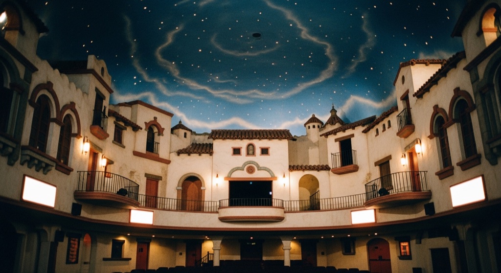 Arlington Theatre — the indoor starry ceiling