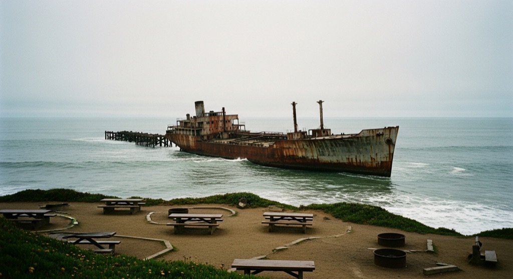 Seacliff State Beach — SS Palo Alto wreck