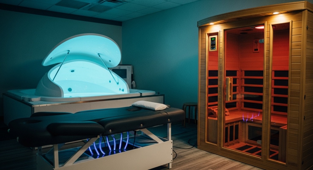 The Healing Lounge at Get Tanked Float Center