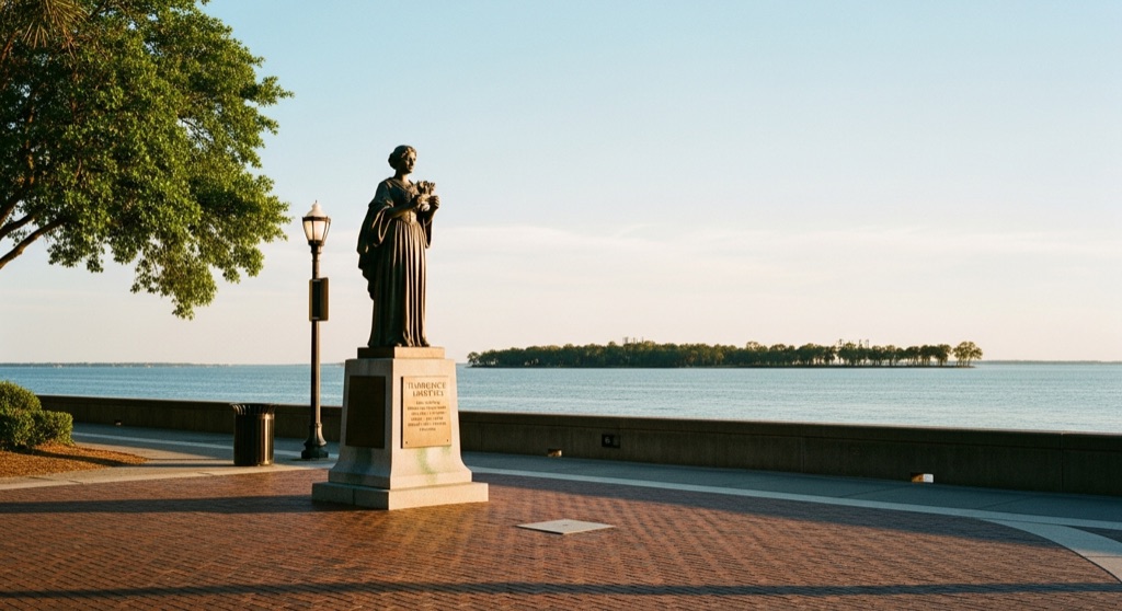 The Waving Girl Statue