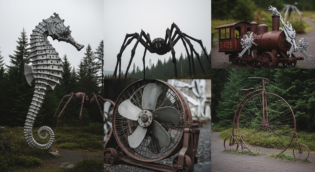 Recycled Spirits of Iron (Ex Nihilo Sculpture Park)