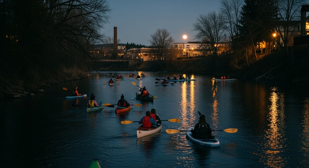 Spokane Riverkeeper Full Moon BYO-Boat Paddle