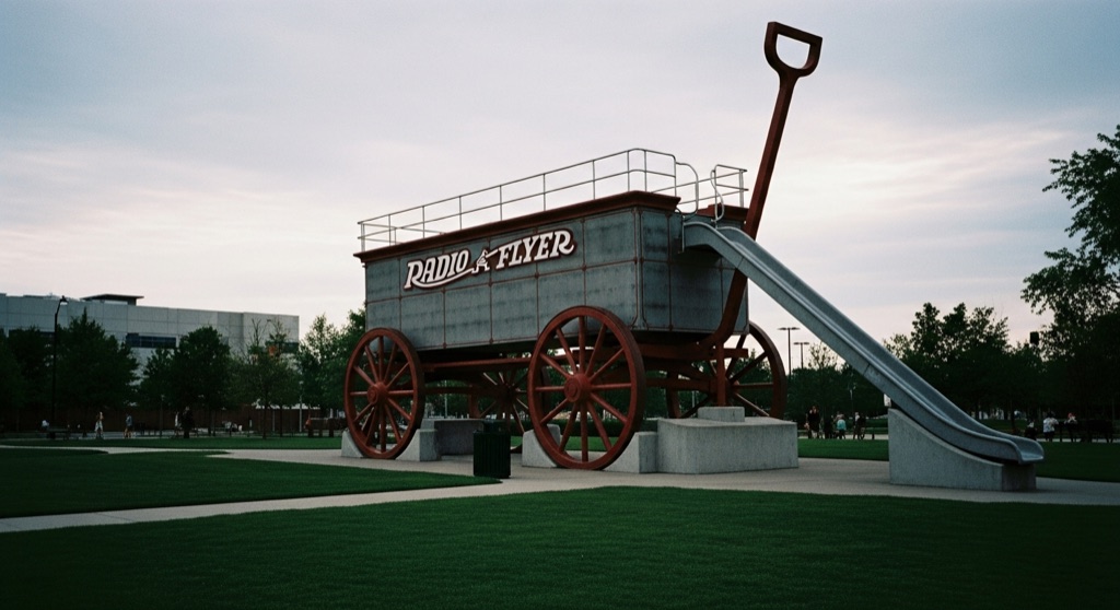 The Childhood Express (Giant Red Wagon)