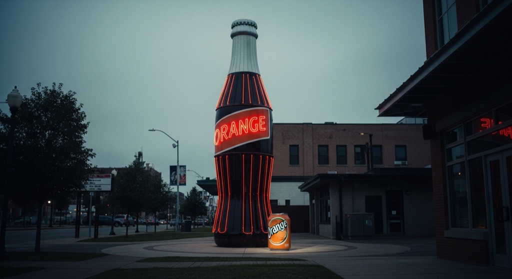 Giant Vess Soda Bottle