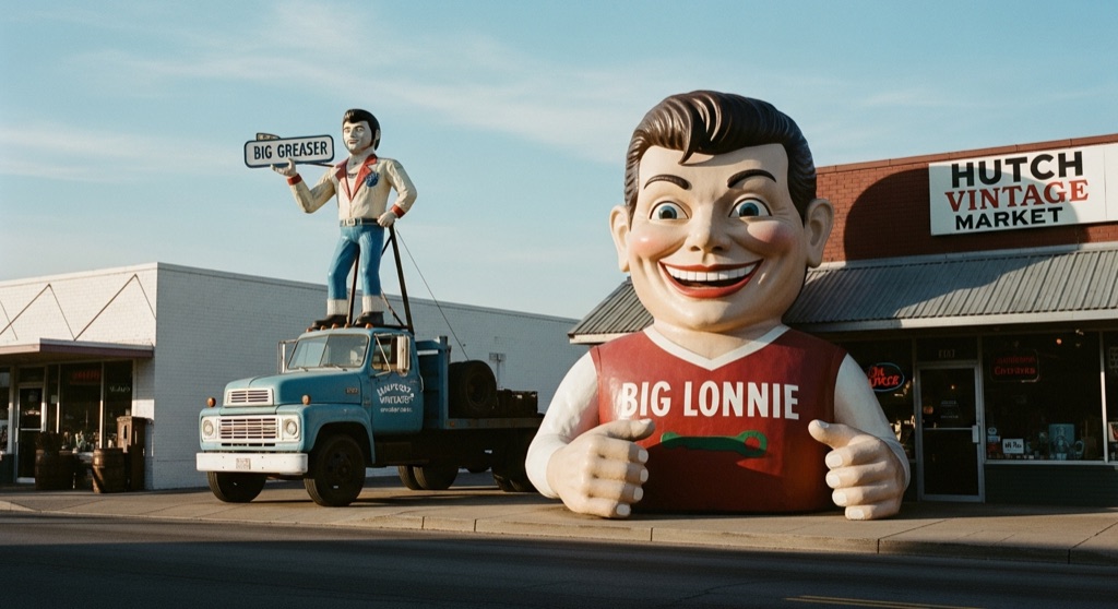 Big Greaser Muffler Man & 'Half a Big John'