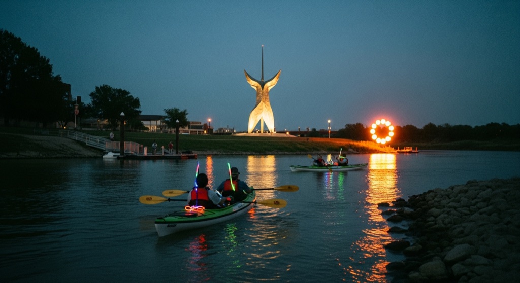 Wichita Boathouse Full Moon Kayak Paddle